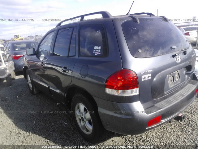 KM8SC13D95U873374 - 2005 HYUNDAI SANTA FE GLS/LX GRAY photo 3