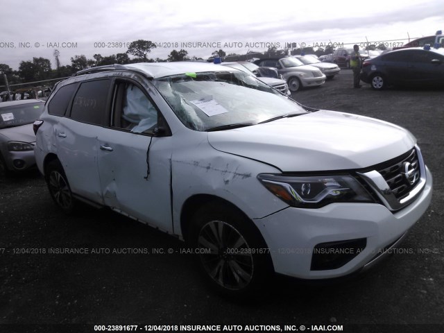 5N1DR2MN6HC647808 - 2017 NISSAN PATHFINDER S/SV/SL/PLATINUM WHITE photo 1