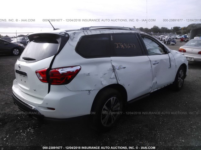 5N1DR2MN6HC647808 - 2017 NISSAN PATHFINDER S/SV/SL/PLATINUM WHITE photo 4