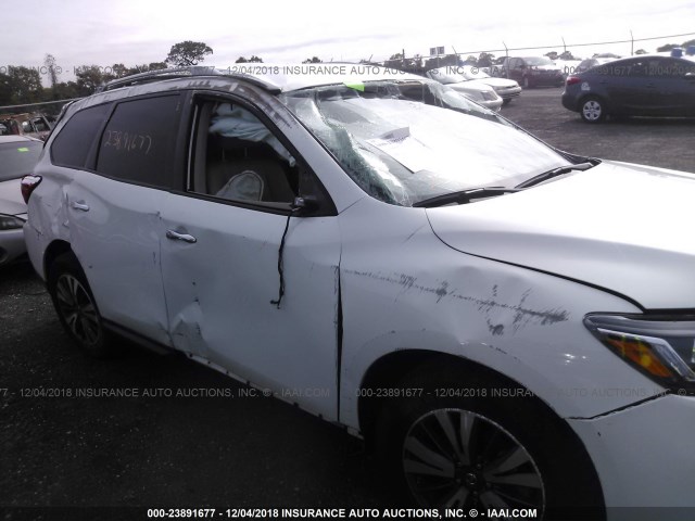 5N1DR2MN6HC647808 - 2017 NISSAN PATHFINDER S/SV/SL/PLATINUM WHITE photo 6