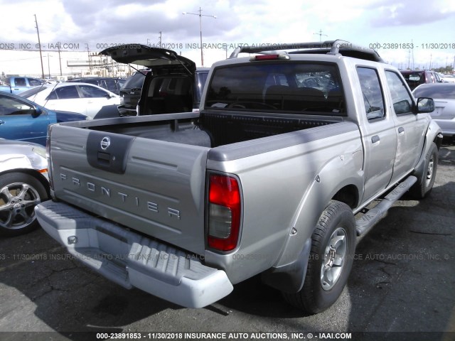 1N6ED27T93C400967 - 2003 NISSAN FRONTIER CREW CAB XE/CREW CAB SE GRAY photo 4