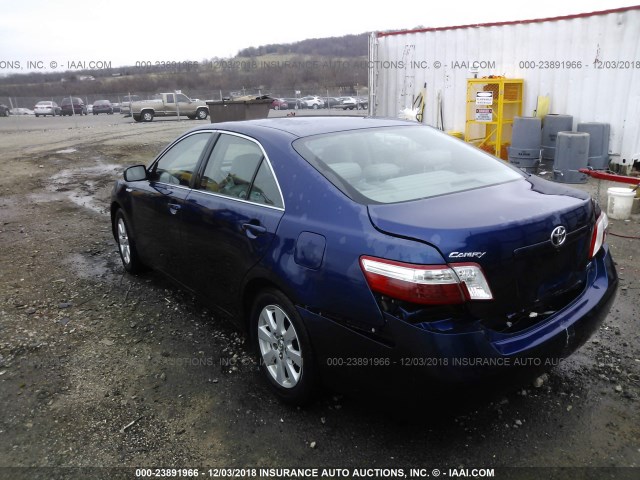 4T1BB46K79U084547 - 2009 TOYOTA CAMRY HYBRID BLUE photo 3