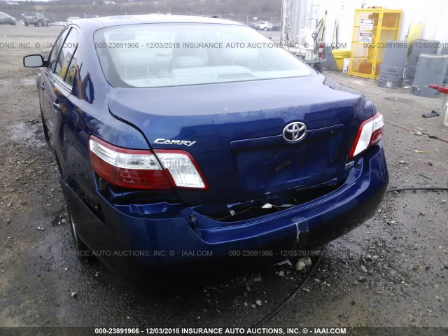 4T1BB46K79U084547 - 2009 TOYOTA CAMRY HYBRID BLUE photo 6