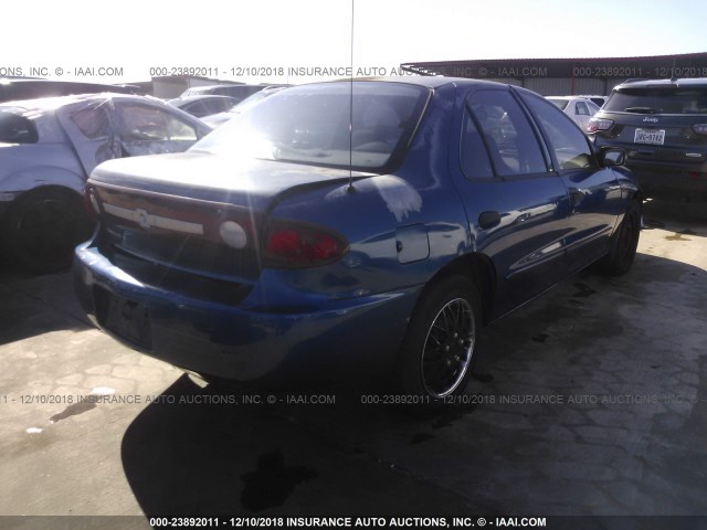 1G1JF52F337276503 - 2003 CHEVROLET CAVALIER LS BLUE photo 4