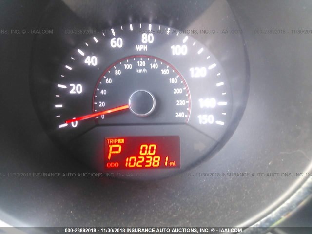 5XYKT4A29CG264260 - 2012 KIA SORENTO LX 勃艮第红 照片 7