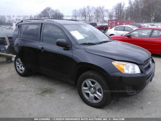 2T3ZF4DV4CW149742 - 2012 TOYOTA RAV4 BLACK photo 1