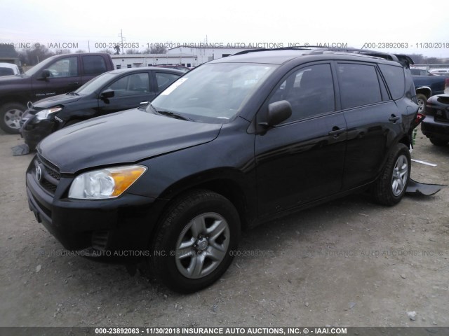 2T3ZF4DV4CW149742 - 2012 TOYOTA RAV4 BLACK photo 2