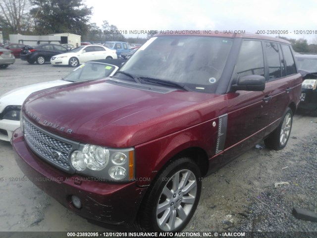 SALMF13406A227978 - 2006 LAND ROVER RANGE ROVER SUPERCHARGED RED photo 2