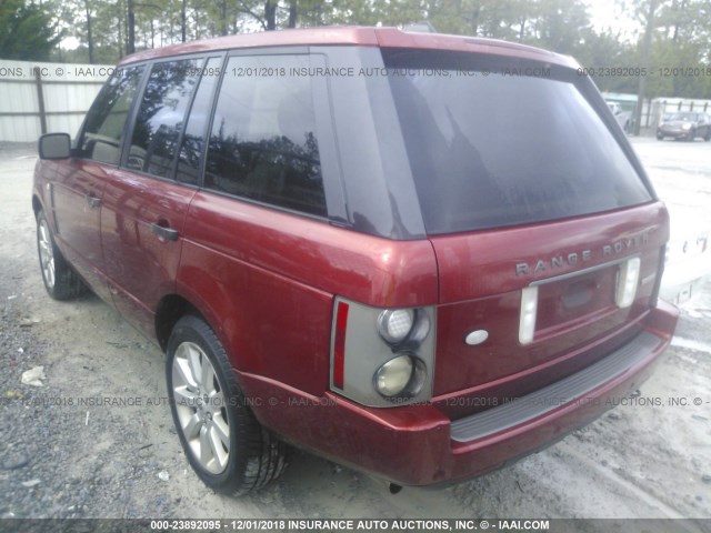 SALMF13406A227978 - 2006 LAND ROVER RANGE ROVER SUPERCHARGED RED photo 3