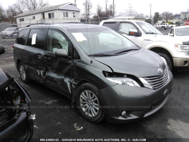 5TDYK3DC1DS361792 - 2013 TOYOTA SIENNA XLE/LIMITED TEAL photo 1