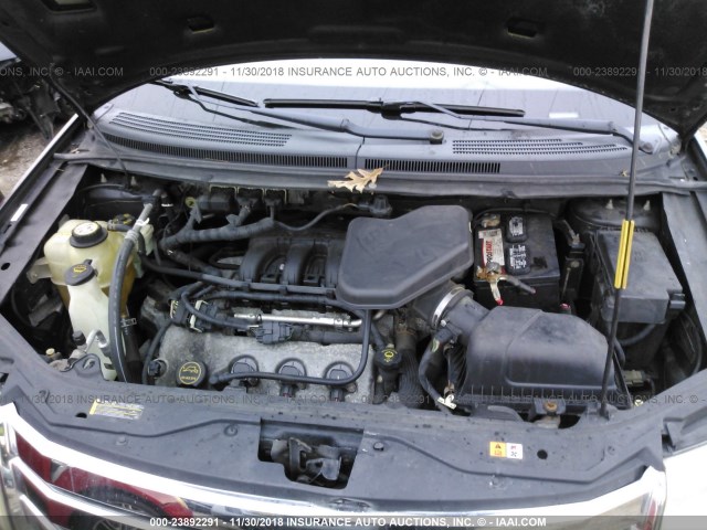 2FMDK49C07BB59038 - 2007 FORD EDGE SEL PLUS Siyah fotoğraf 10