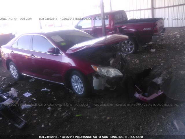 4T1BF1FK3EU784787 - 2014 TOYOTA CAMRY L/SE/LE/XLE 红色 照片 1