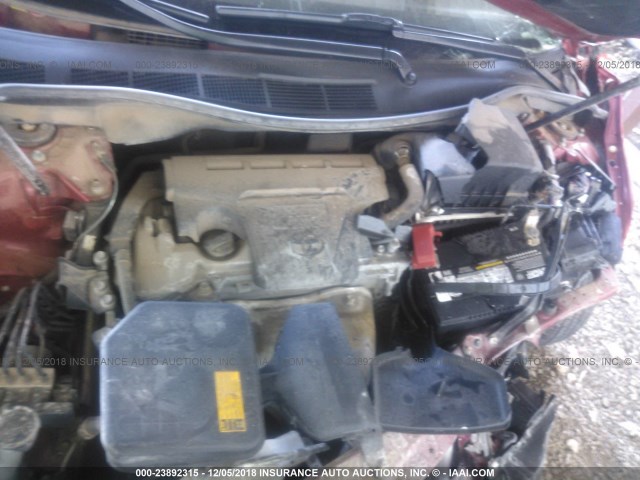 4T1BF1FK3EU784787 - 2014 TOYOTA CAMRY L/SE/LE/XLE 红色 照片 10