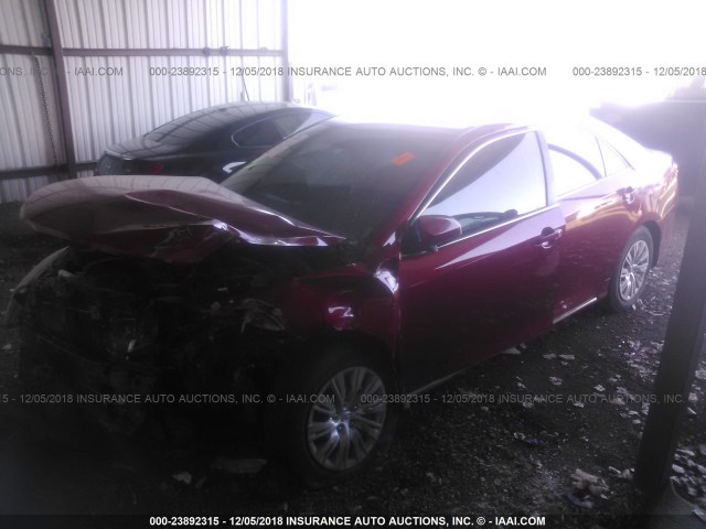 4T1BF1FK3EU784787 - 2014 TOYOTA CAMRY L/SE/LE/XLE 红色 照片 2
