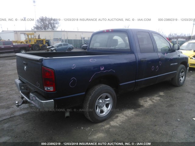 1D7HA18K76J220983 - 2006 DODGE RAM 1500 ST BLUE photo 4