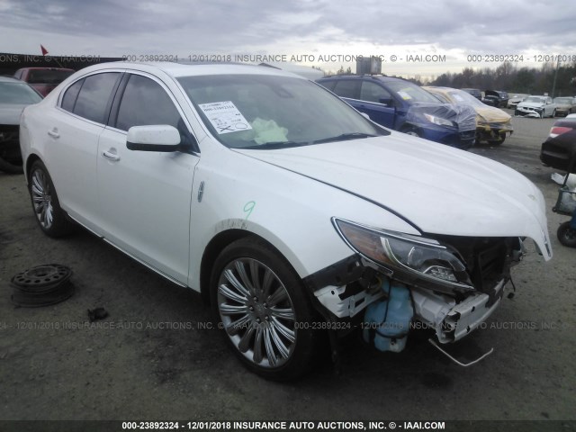 1LNHL9DK4DG603097 - 2013 LINCOLN MKS WHITE photo 1