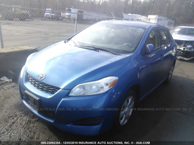2T1KU40E99C040094 - 2009 TOYOTA COROLLA MATRIX  BLUE photo 2