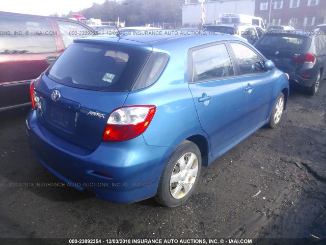 2T1KU40E99C040094 - 2009 TOYOTA COROLLA MATRIX  BLUE photo 4