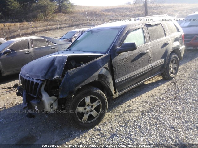 1J4GR48K76C169502 - 2006 JEEP GRAND CHEROKEE LAREDO/COLUMBIA/FREEDOM BLACK photo 2