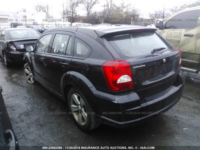 1C3CDWDA4CD537298 - 2012 DODGE CALIBER SXT BLACK photo 3