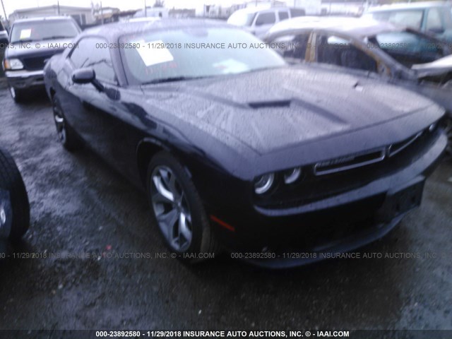 2C3CDZBG1FH705060 - 2015 DODGE CHALLENGER SXT PLUS BLACK photo 1