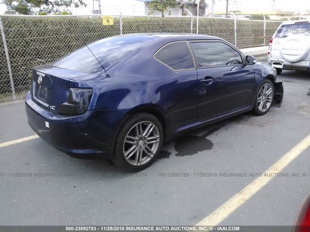 JTKJF5C77D3055373 - 2013 TOYOTA SCION TC BLUE photo 4