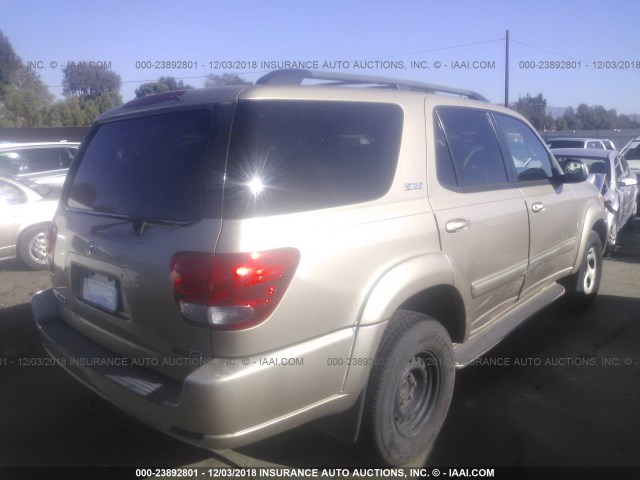 5TDZT34A75S246471 - 2005 TOYOTA SEQUOIA SR5 GOLD photo 4