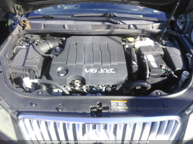 1G4GE5EV4AF317002 - 2010 BUICK LACROSSE CXS BLACK photo 10