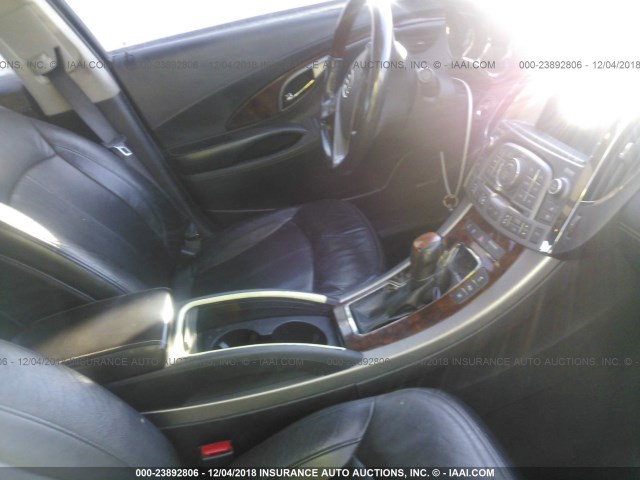 1G4GE5EV4AF317002 - 2010 BUICK LACROSSE CXS BLACK photo 5