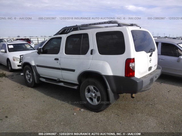 5N1ED28TX4C655741 - 2004 NISSAN XTERRA XE/SE WHITE photo 3