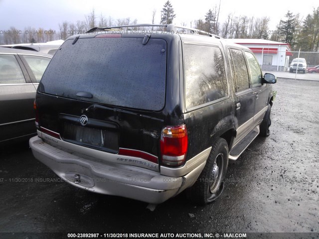 4M2DU86P7YUJ44572 - 2000 MERCURY MOUNTAINEER  BLACK photo 4