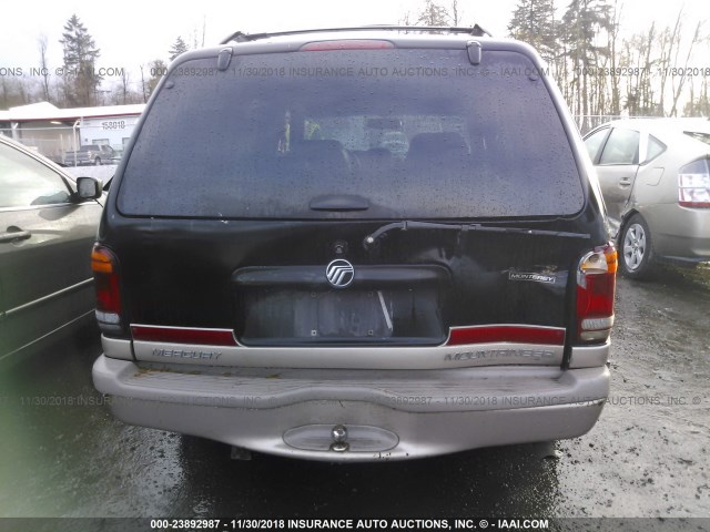 4M2DU86P7YUJ44572 - 2000 MERCURY MOUNTAINEER  BLACK photo 6