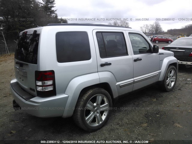 1C4PJMFK2CW159101 - 2012 JEEP LIBERTY JET SILVER photo 4