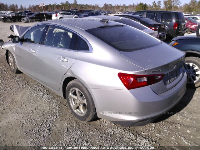 1G1ZB5ST3HF221728 - 2017 CHEVROLET MALIBU LS SILVER photo 3