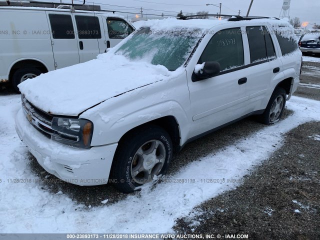 1GNDS13S662329207 - 2006 CHEVROLET TRAILBLAZER LS/LT WHITE photo 2