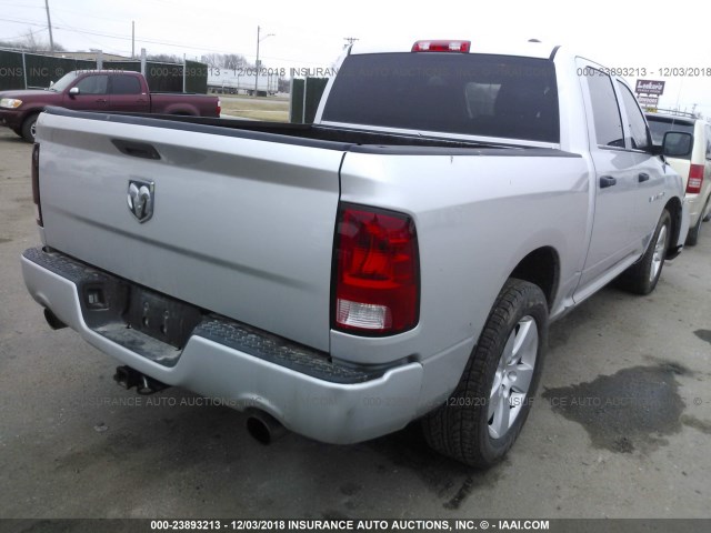 1C6RD6KT8CS246137 - 2012 DODGE RAM 1500 ST SILVER photo 4