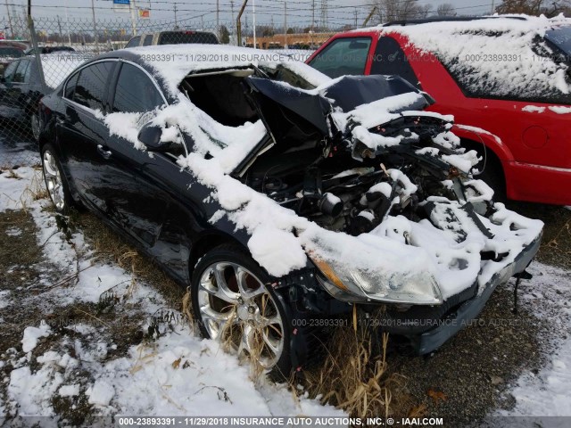 2G4GV5GV1C9104792 - 2012 BUICK REGAL GS BLACK photo 1