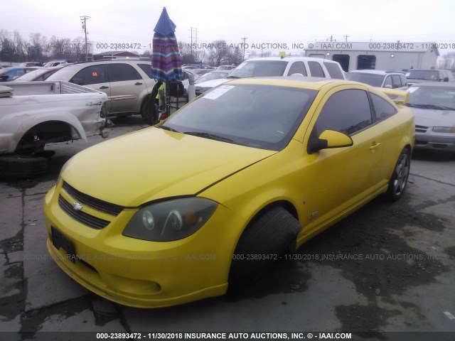 1G1AP18P377227426 - 2007 CHEVROLET COBALT SS SUPERCHARGED YELLOW photo 2