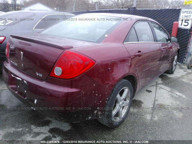 1G2ZG57N084189470 - 2008 PONTIAC G6 SE RED photo 4