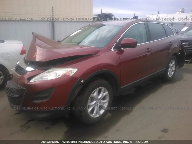 JM3TB2CVXC0353691 - 2012 MAZDA CX-9 RED photo 2