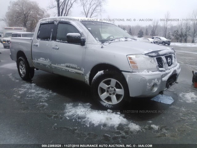 1N6AA07B87N232896 - 2007 NISSAN TITAN XE/SE/LE SILVER photo 1