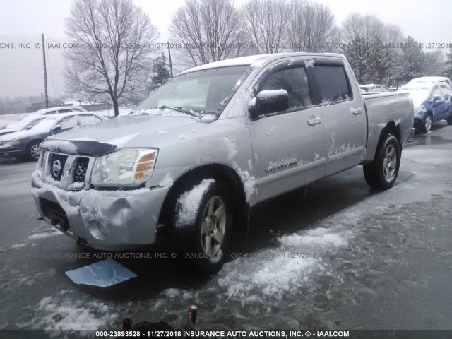 1N6AA07B87N232896 - 2007 NISSAN TITAN XE/SE/LE SILVER photo 2