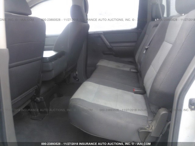 1N6AA07B87N232896 - 2007 NISSAN TITAN XE/SE/LE SILVER photo 8