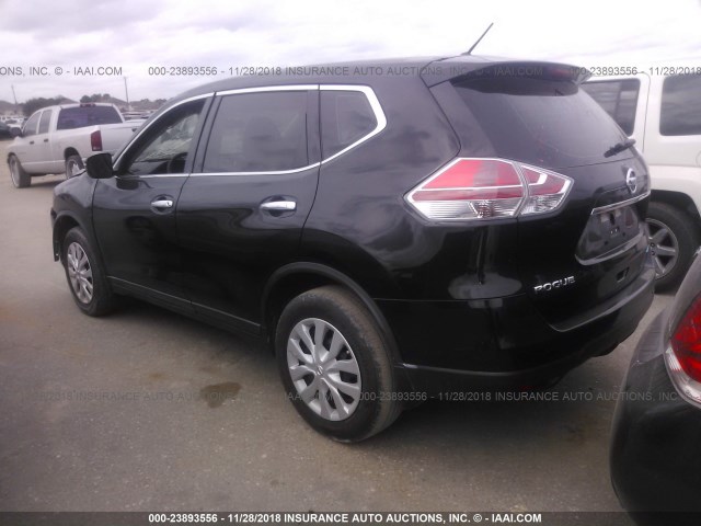 5N1AT2MT3EC767080 - 2014 NISSAN ROGUE S/SL/SV BLACK photo 3