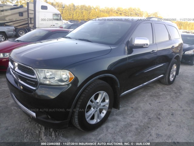 1D4RD4GGXBC740309 - 2011 DODGE DURANGO CREW GRAY photo 2