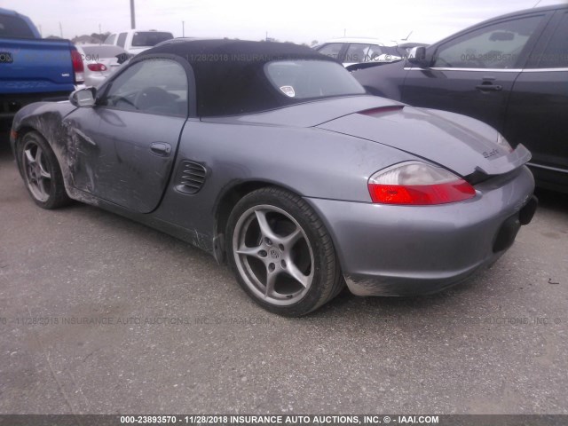 WP0CA29884U620835 - 2004 PORSCHE BOXSTER GRAY photo 3