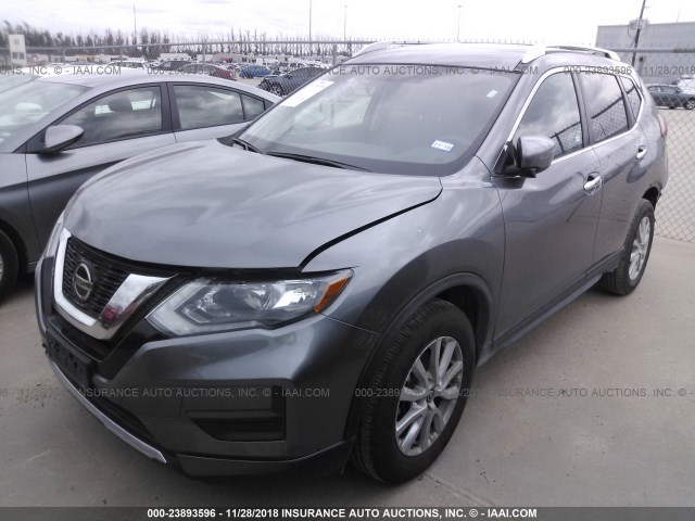 KNMAT2MT8JP505742 - 2018 NISSAN ROGUE S/SV GRAY photo 2