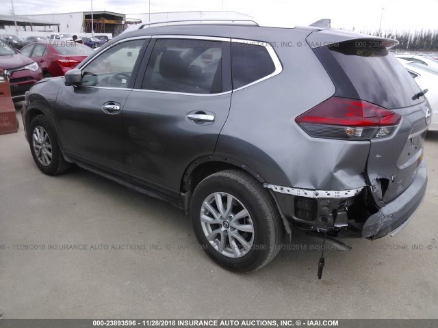 KNMAT2MT8JP505742 - 2018 NISSAN ROGUE S/SV GRAY photo 3