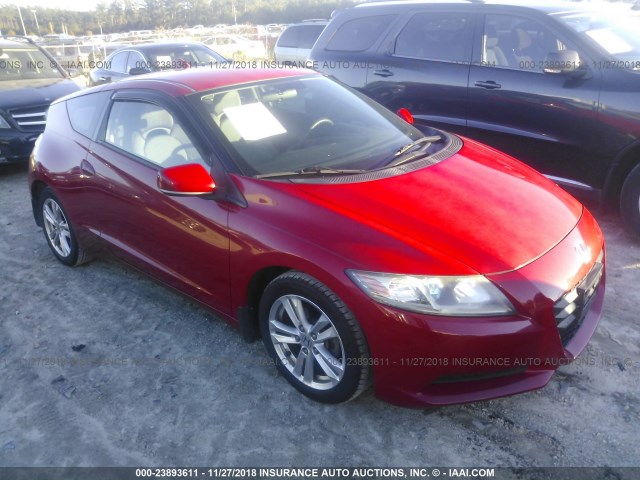 JHMZF1C45BS012158 - 2011 HONDA CR-Z RED photo 1