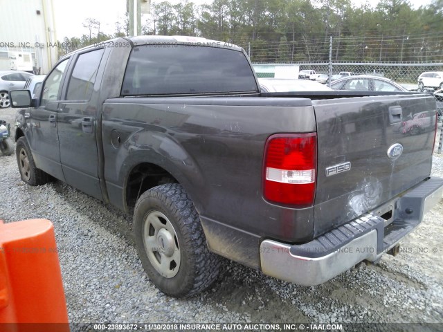 1FTPW12548FB41707 - 2008 FORD F150 BROWN photo 3